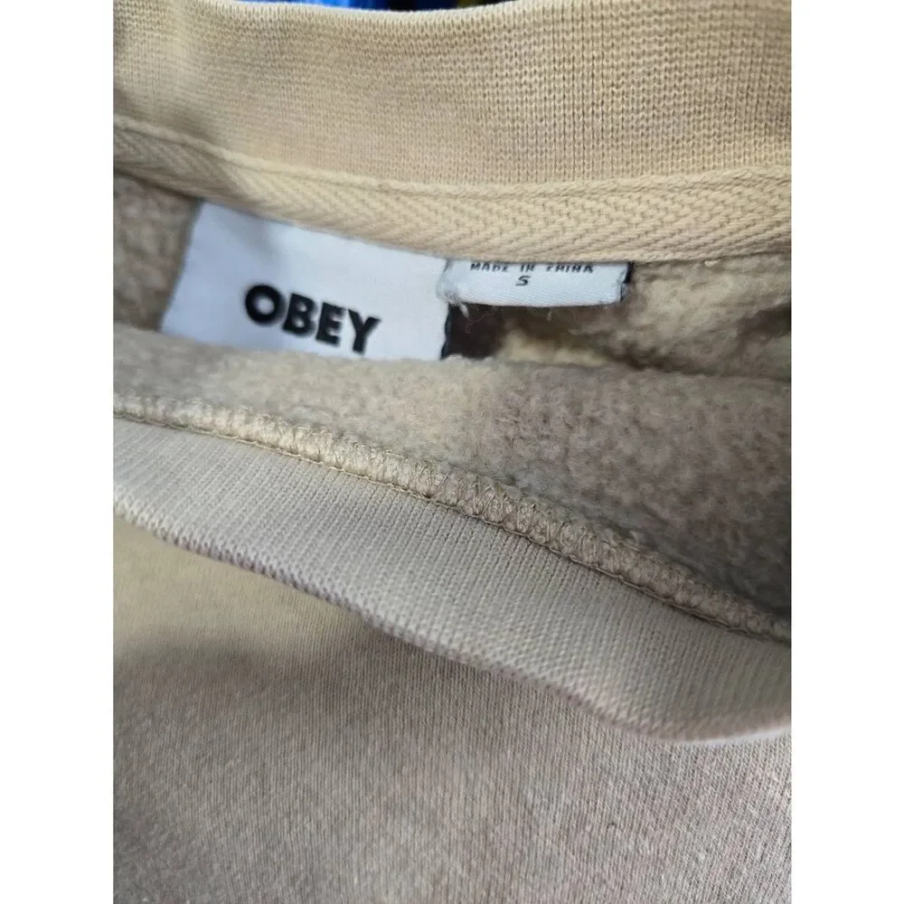 Obey Disco Duck Embroidered Sweatshirt Size Small